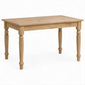 Tavolo da pranzo rettangolare in rovere naturale 140 x 90 x 75 cm