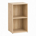Mobile verticale a 2 vani effetto rovere chiaro, 40 x 30 x 80 cm